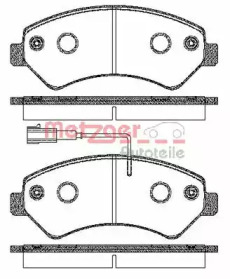 Комплект тормозных колодок METZGER 1275.01